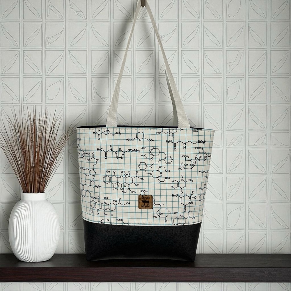 Black and White Tote Bag
